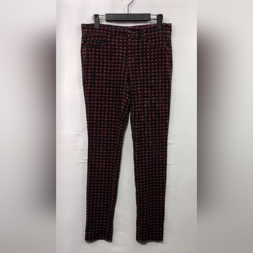 Anthropologie Pilcro & The Letterpress Geometric Print Corduroy Pants Womens 27